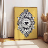 All Seeing Everything (Yellow) Print