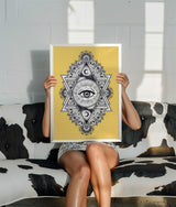 All Seeing Everything (Yellow) Print