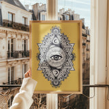 All Seeing Everything (Yellow) Print