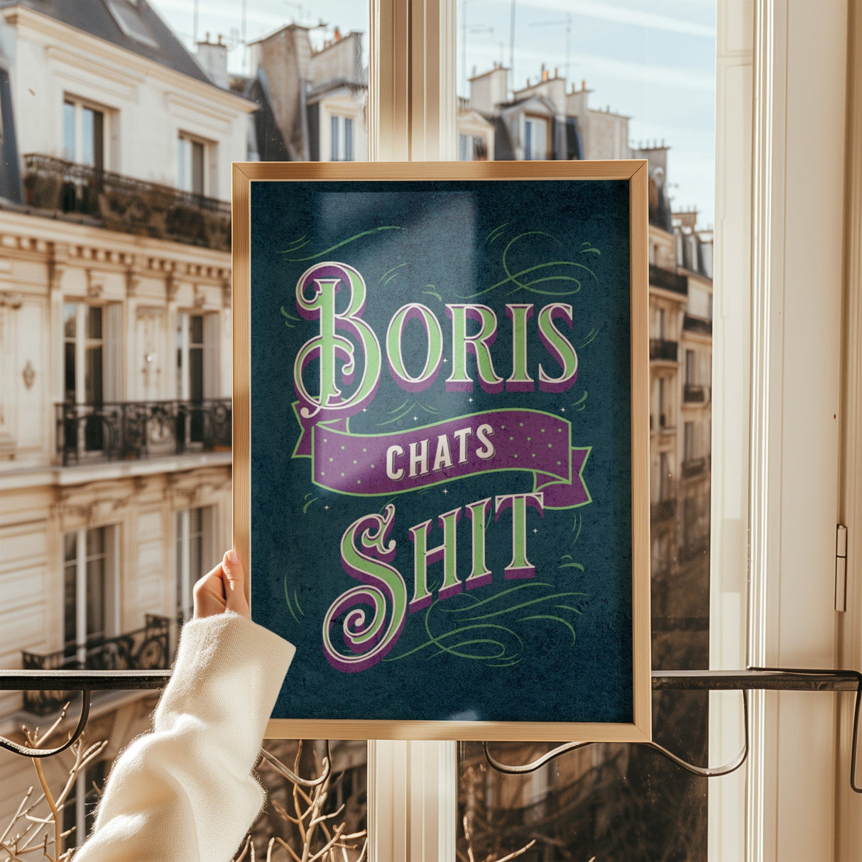 Boris Chats Shit Print