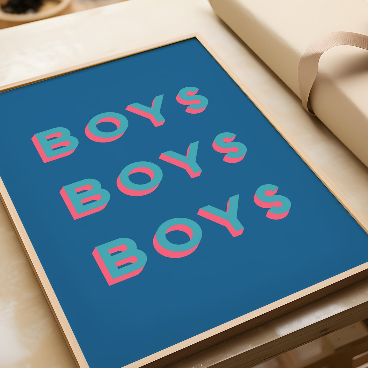 Boys Boys Boys Ink Blue/Pink