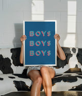 Boys Boys Boys Ink Blue/Pink