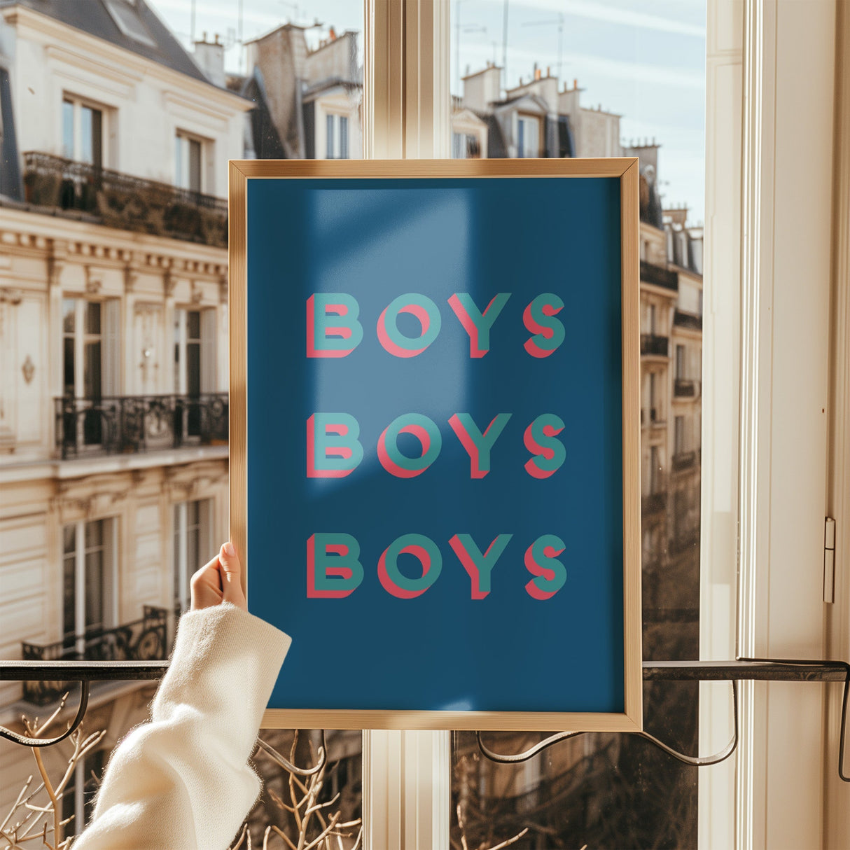 Boys Boys Boys Ink Blue/Pink