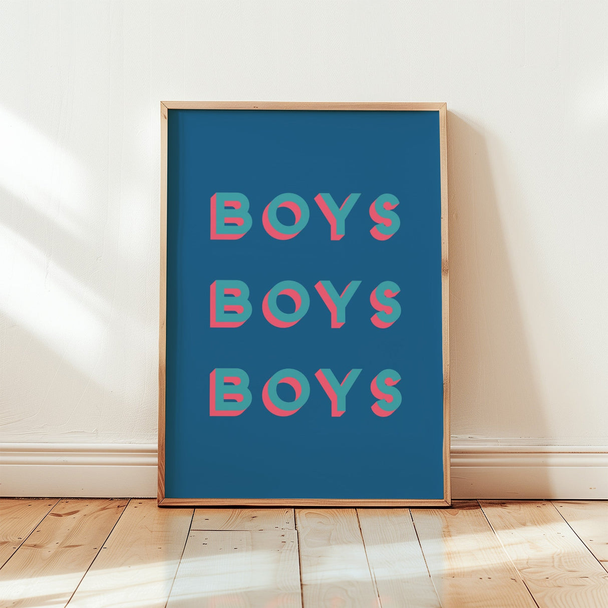 Boys Boys Boys Ink Blue/Pink