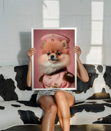 Buddy the Pomeranian - Pink Parade  Print