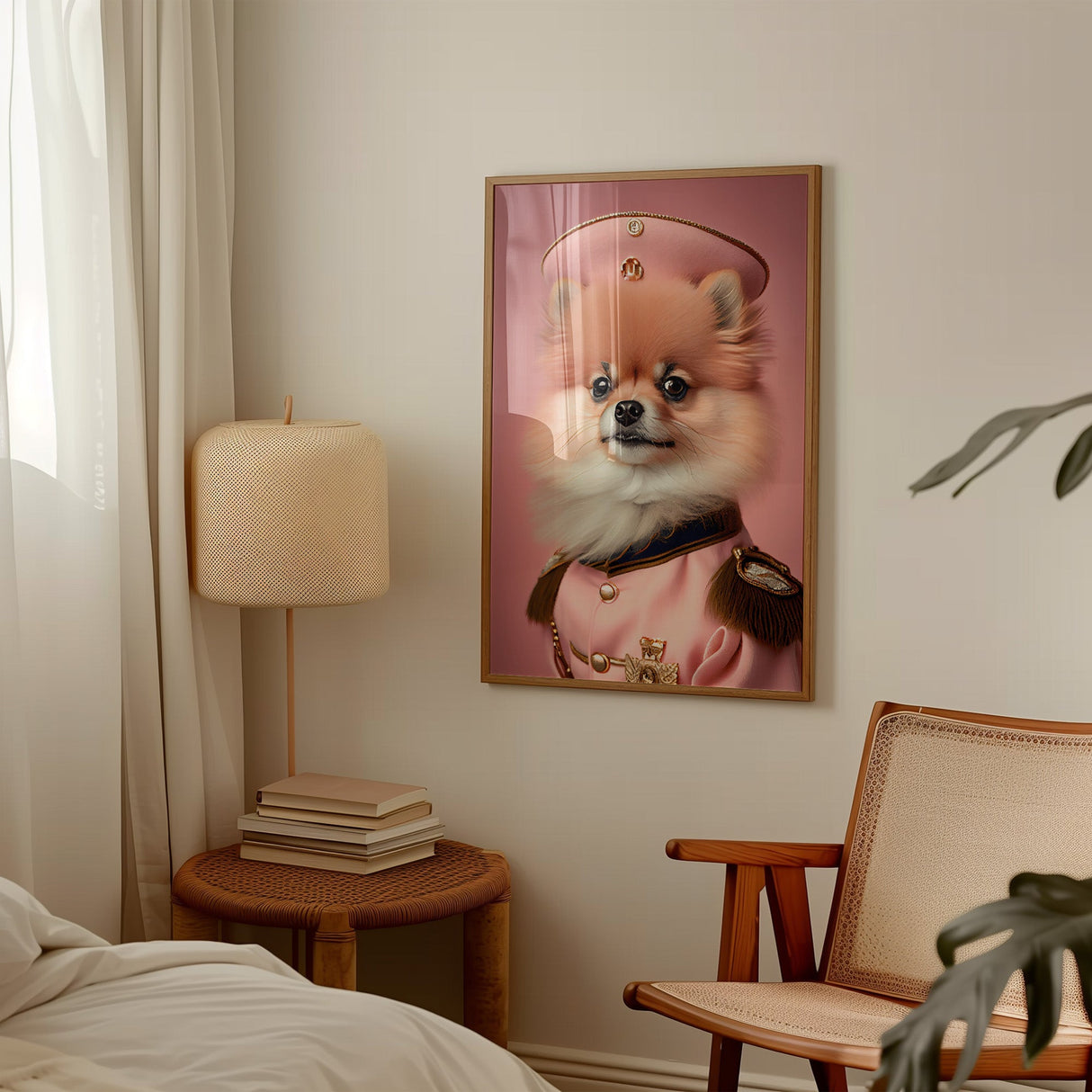 Buddy the Pomeranian - Pink Parade  Print