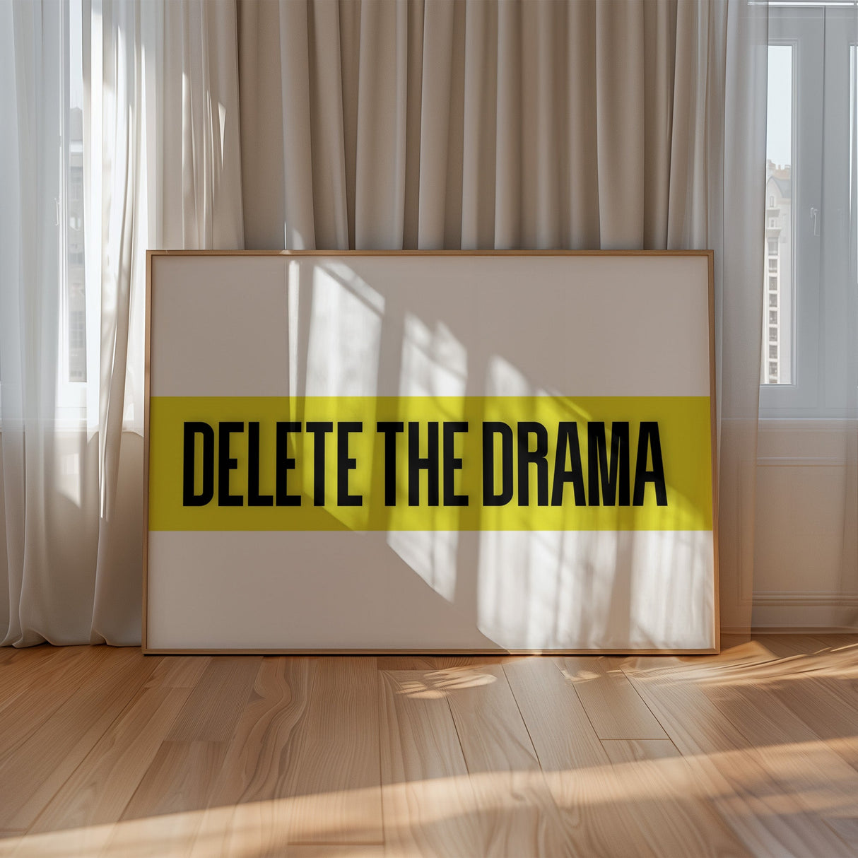 Delete The Drama Print