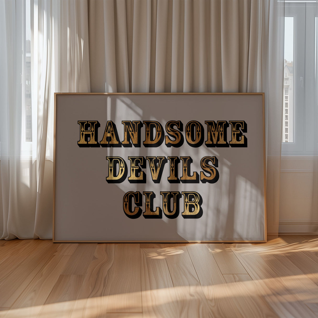 Handsome Devils Club (Grey) Print