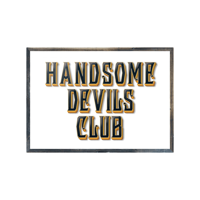 Handsome Devils Club (White) Print Punk Haus 