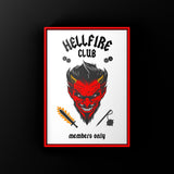 Hellfire Members Only (choice of colour) Punk Haus A3 White