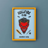 Hellfire Members Only (choice of colour) Punk Haus A3 Blue