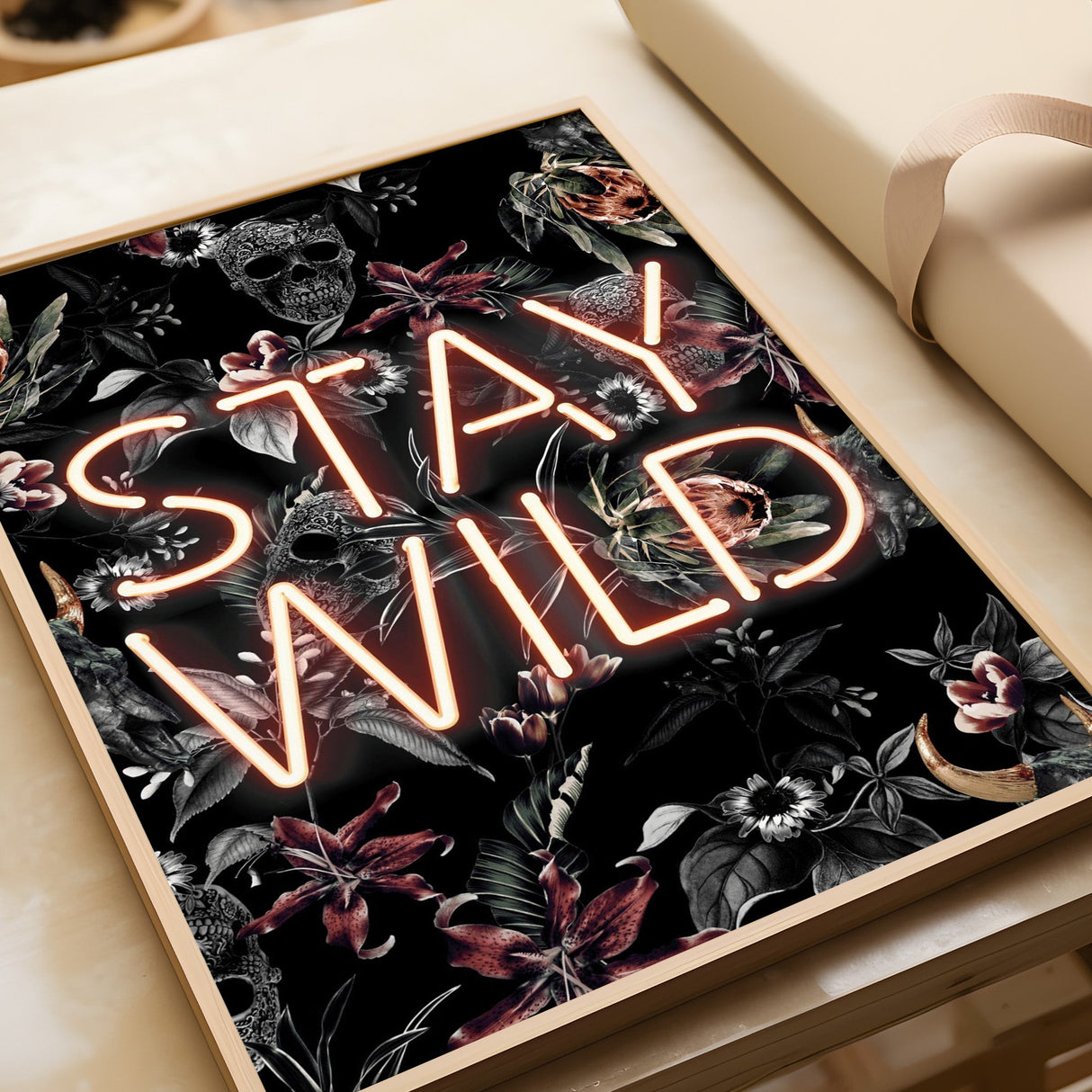 Stay Wild Neon Print