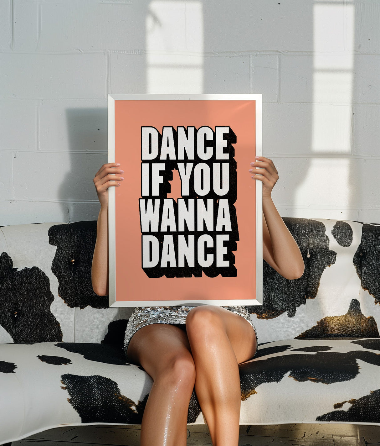 DANCE IF YOU WANNA DANCE - ORANGE TYPOGRAPHY