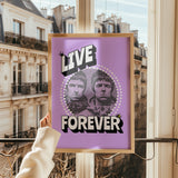 LIVE FOREVER PORTRAIT - PURPLE