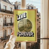 LIVE FOREVER PORTRAIT - YELLOW