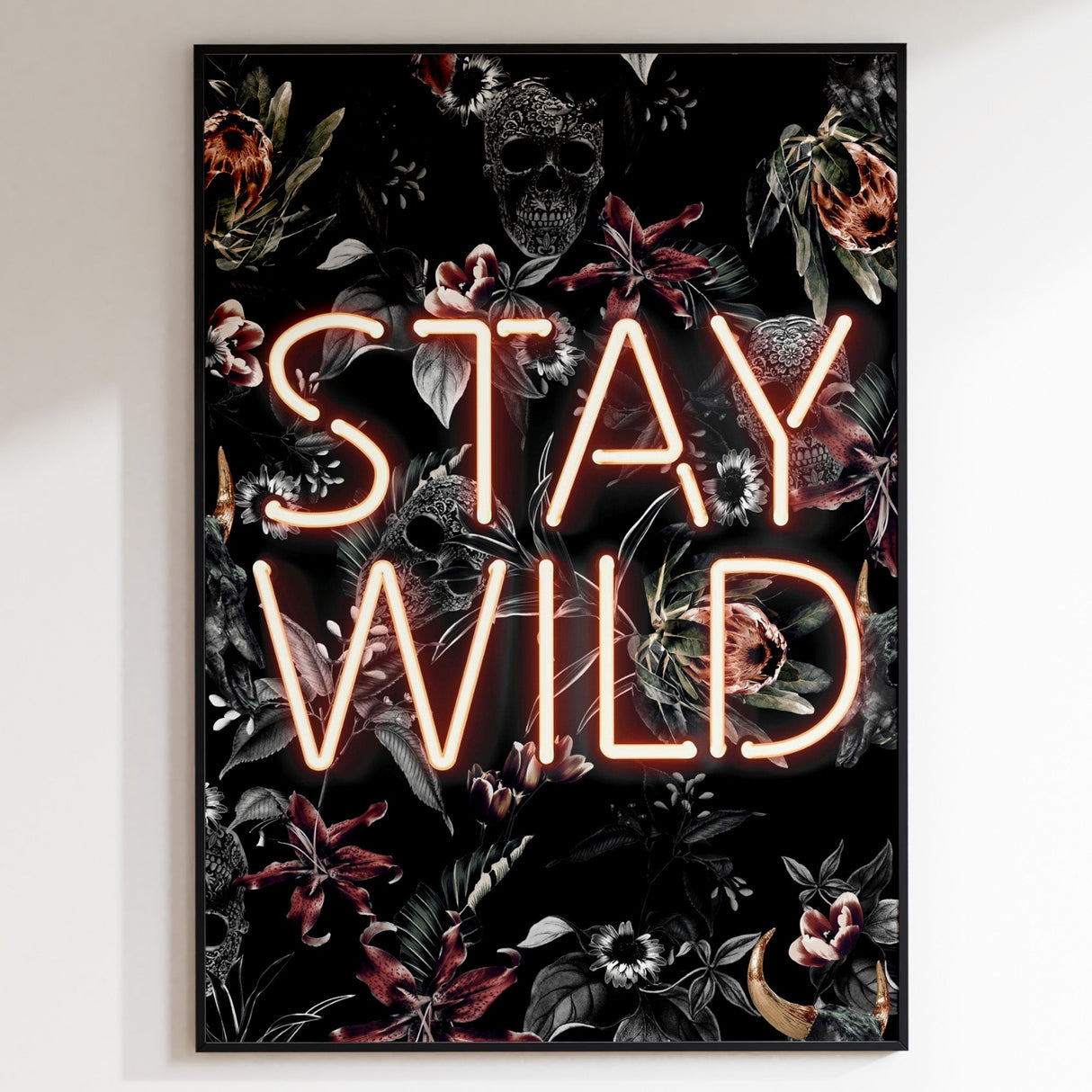 Stay Wild Neon Print