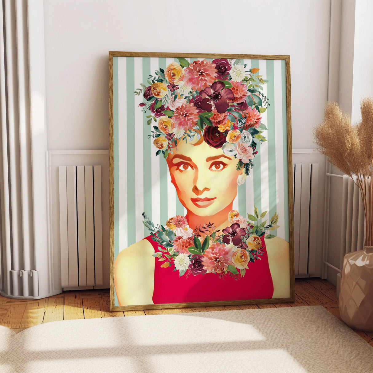 Audrey Hepburn X Kahlo Print