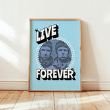 LIVE FOREVER PORTRAIT - BLUE