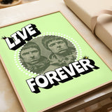 LIVE FOREVER PORTRAIT - GREEN