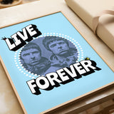 LIVE FOREVER PORTRAIT - BLUE