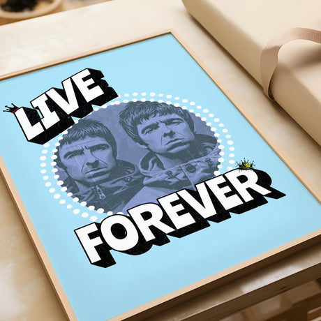 LIVE FOREVER PORTRAIT - BLUE