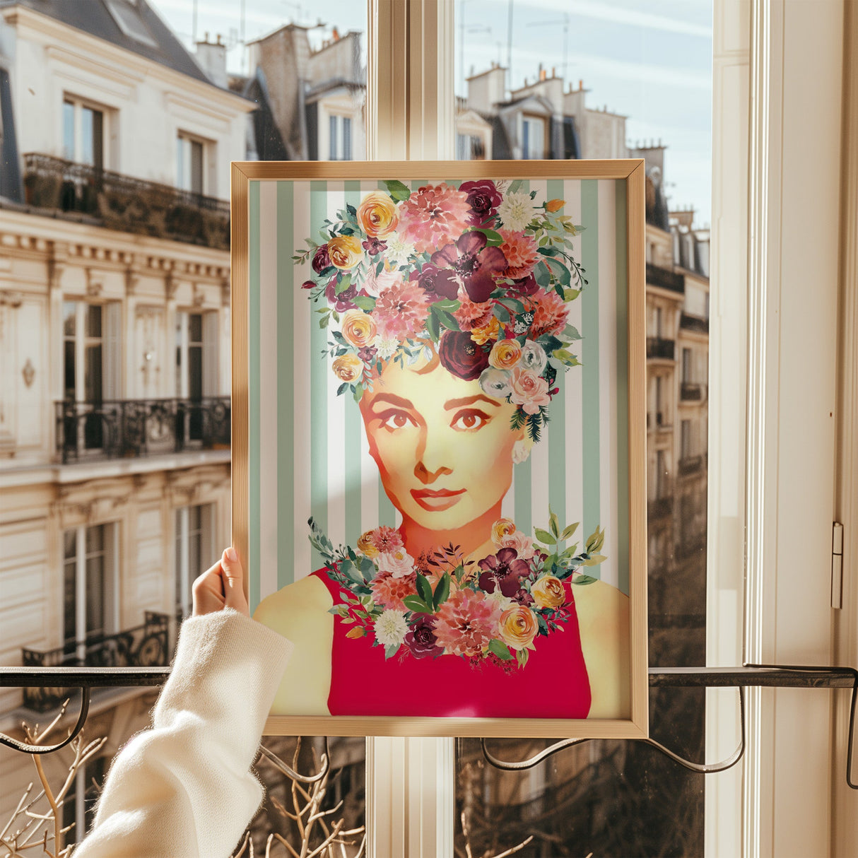 Audrey Hepburn X Kahlo Print