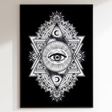 All Seeing Everything (Black) Print