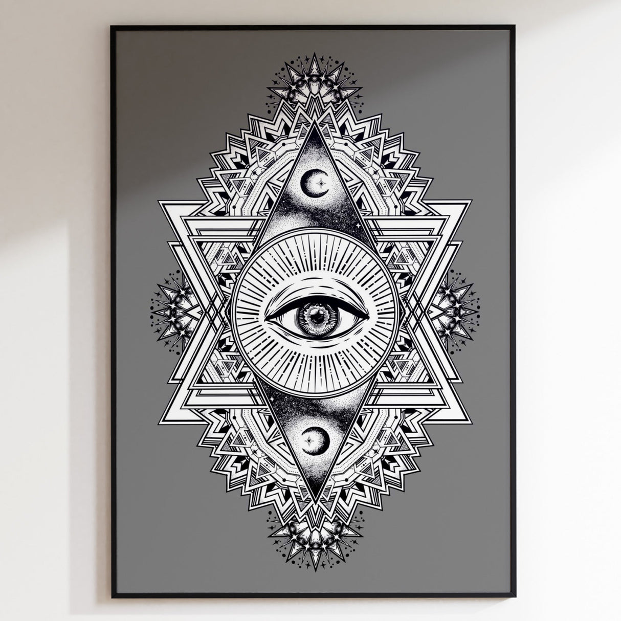 All Seeing Everything (Grey) Print