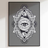 All Seeing Everything (Grey) Print