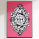 All Seeing Everything (Pink) Print