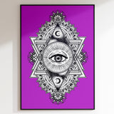 All Seeing Everything (Purple) Print