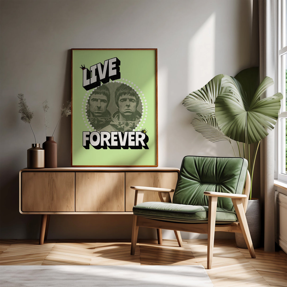 LIVE FOREVER PORTRAIT - GREEN