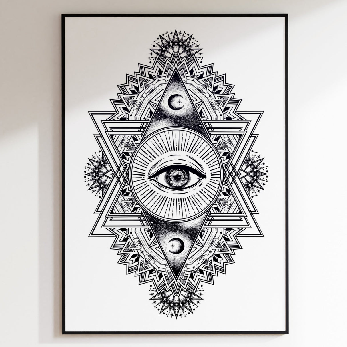 All Seeing Everything (White) Print