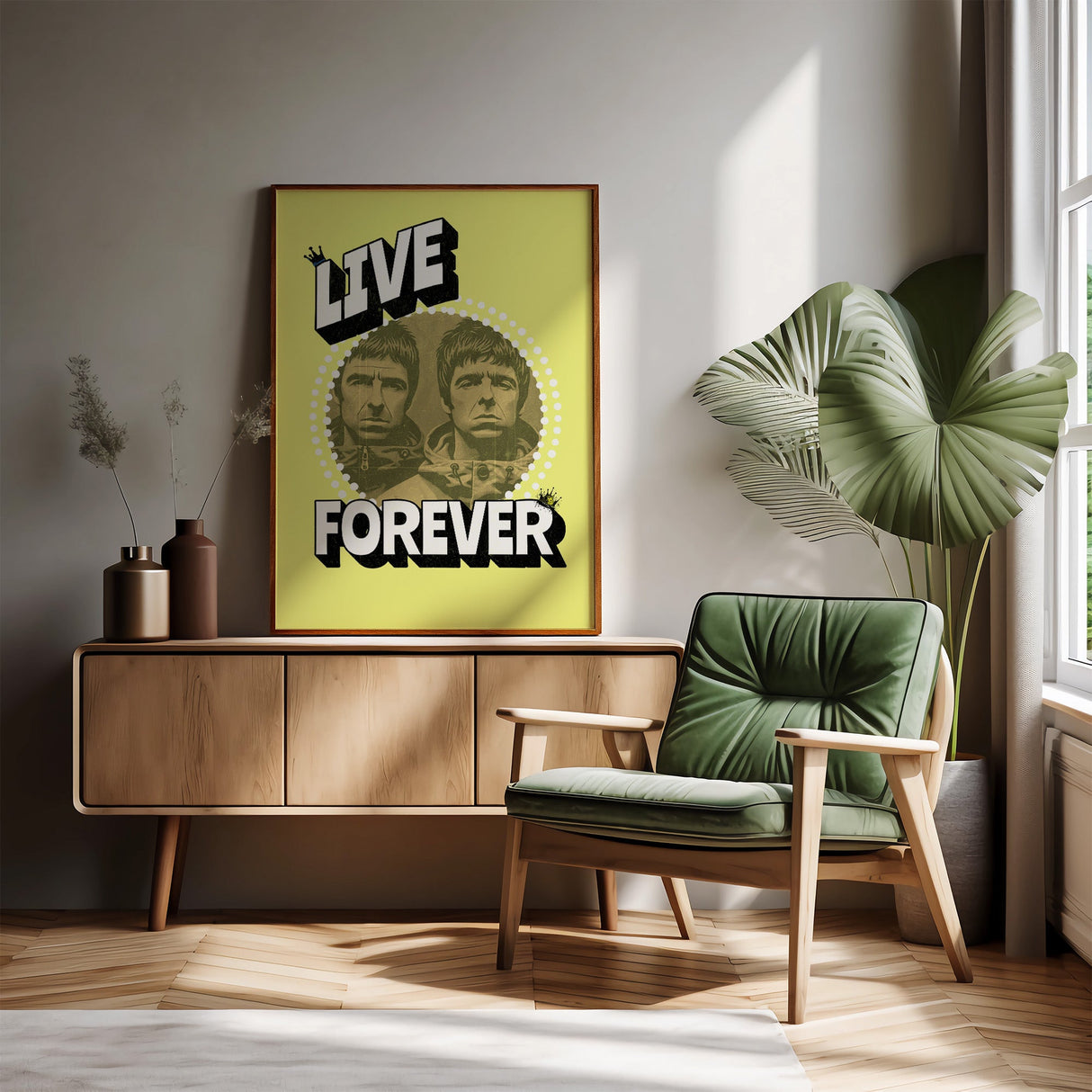 LIVE FOREVER PORTRAIT - YELLOW