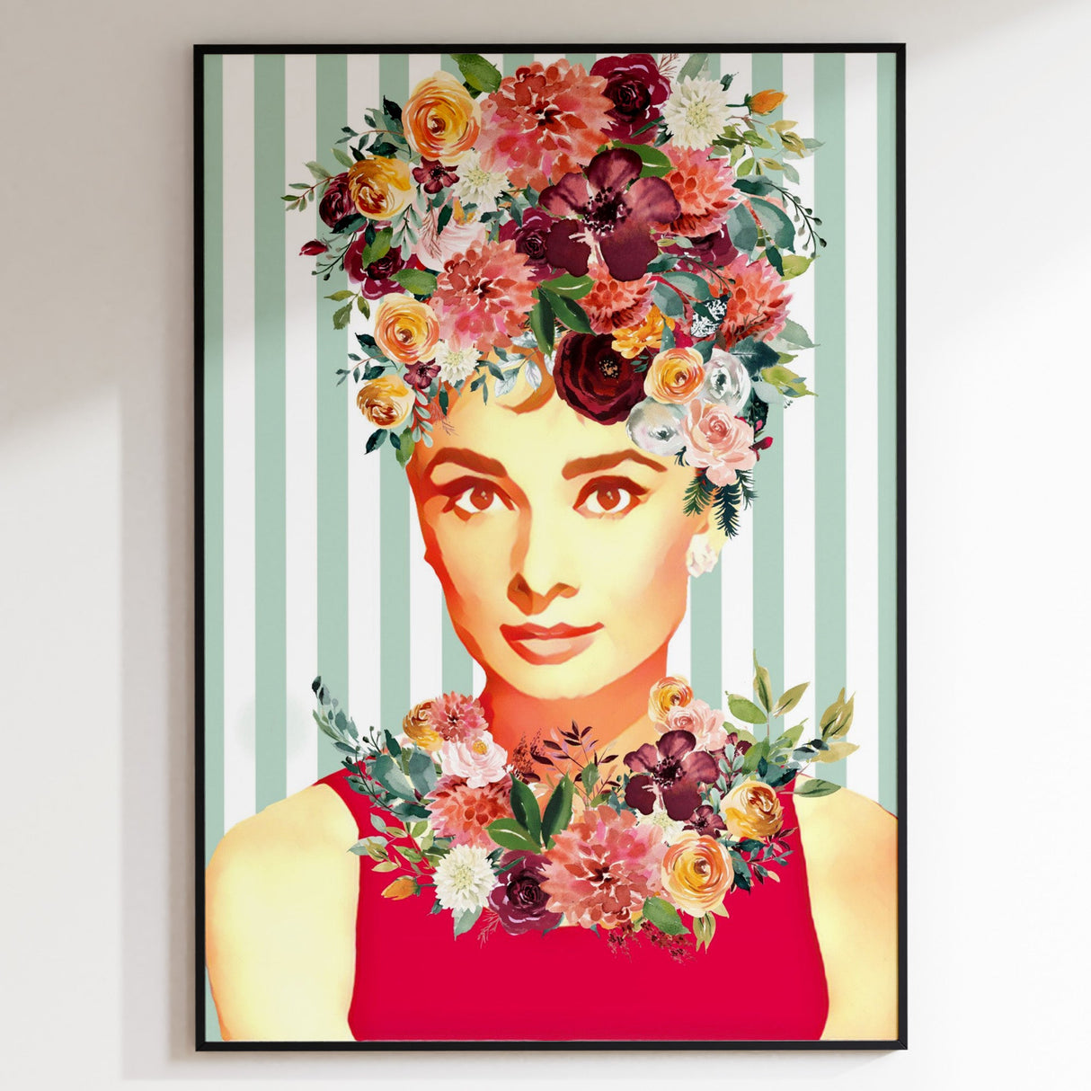 Audrey Hepburn X Kahlo Print