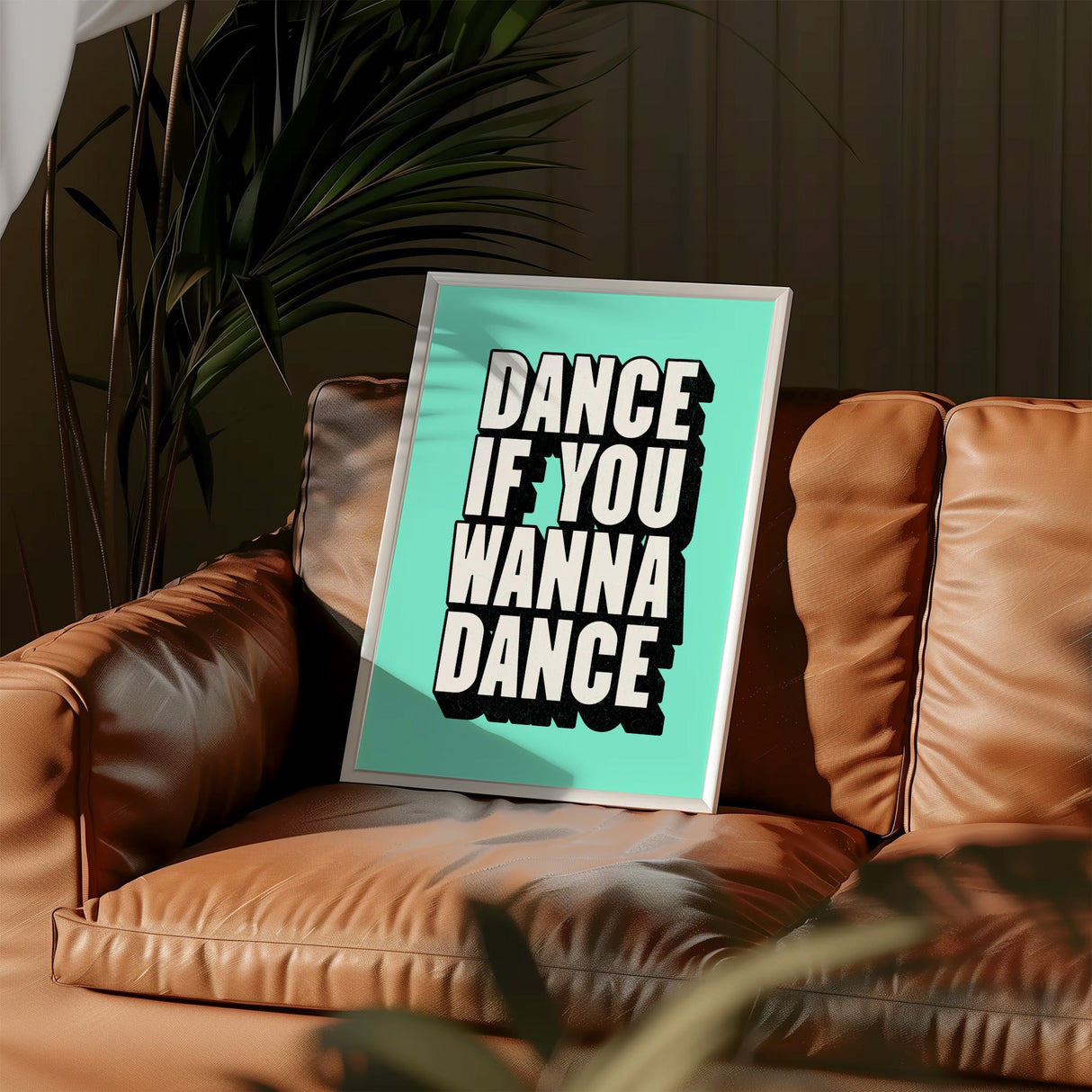 DANCE IF YOU WANNA DANCE - AQUA TYPOGRAPHY