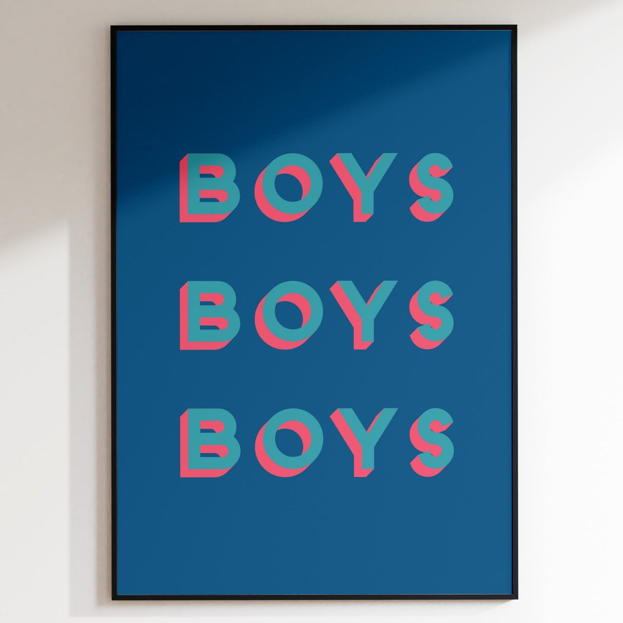 Boys Boys Boys Ink Blue/Pink