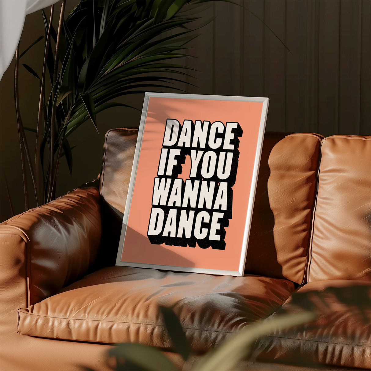 DANCE IF YOU WANNA DANCE - ORANGE TYPOGRAPHY