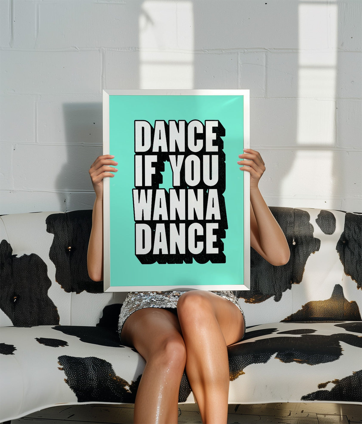 DANCE IF YOU WANNA DANCE - AQUA TYPOGRAPHY