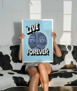 LIVE FOREVER PORTRAIT - BLUE