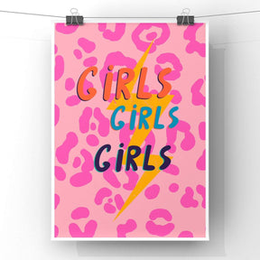 Girls Girls Girls Pink Leopard Punk Haus