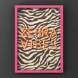 Neon Zebra Vibes Print Punk Haus 