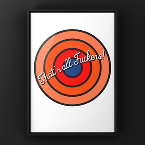 That's All Fu#*ers Print Punk Haus