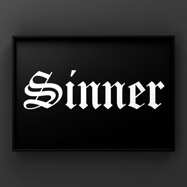 Sinner Print Punk Haus 