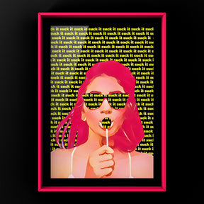 Suck It Print Punk Haus