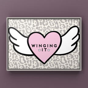 Winging It - Grey Leopard Punk Haus