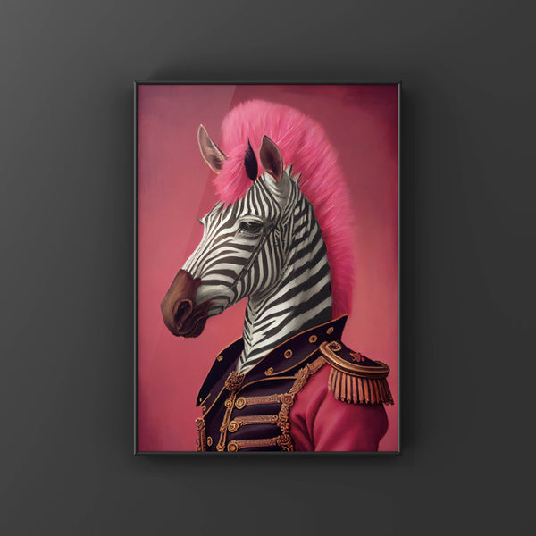 Parade Pink – Punk Zebra Haus - Zeke the